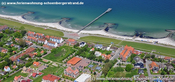 Blick auf die Promenade aus der Luft