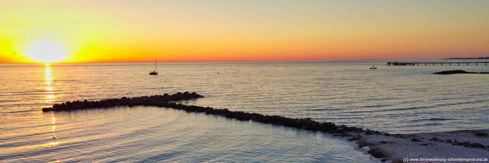 Sonnenaufgang über dem Schönberger Strand